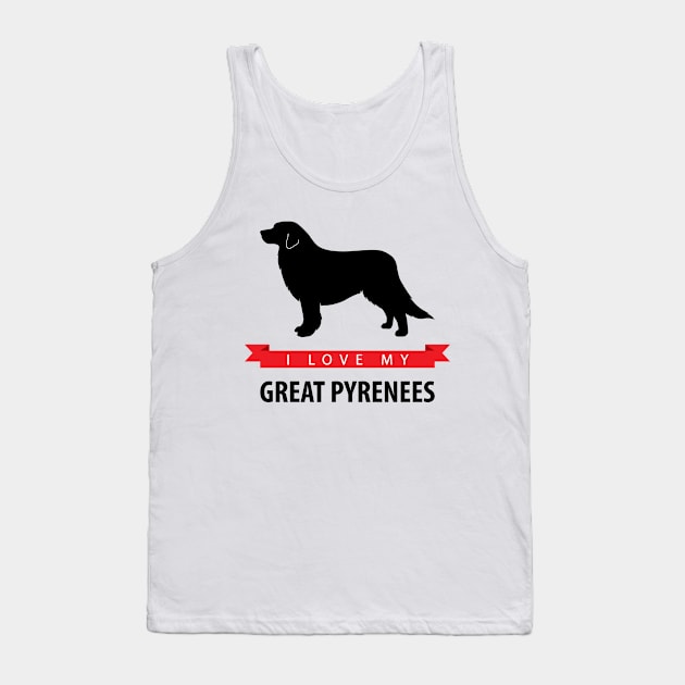 I Love My Great Pyrenees Tank Top by millersye